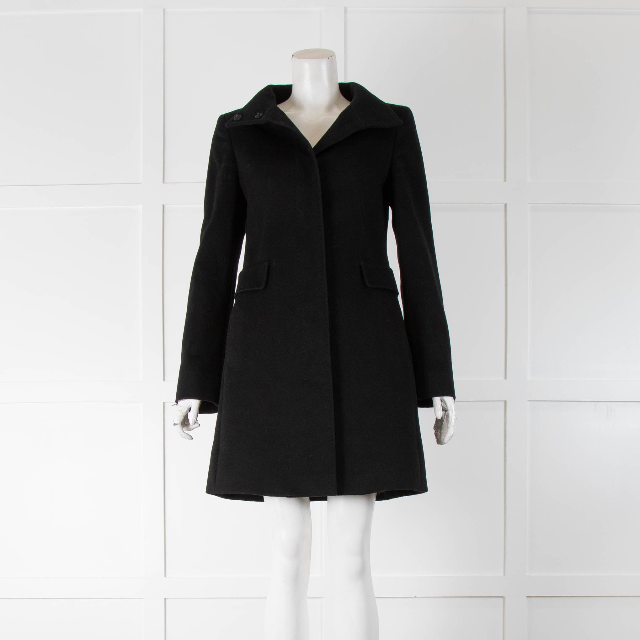 Max mara shop funnel neck coat