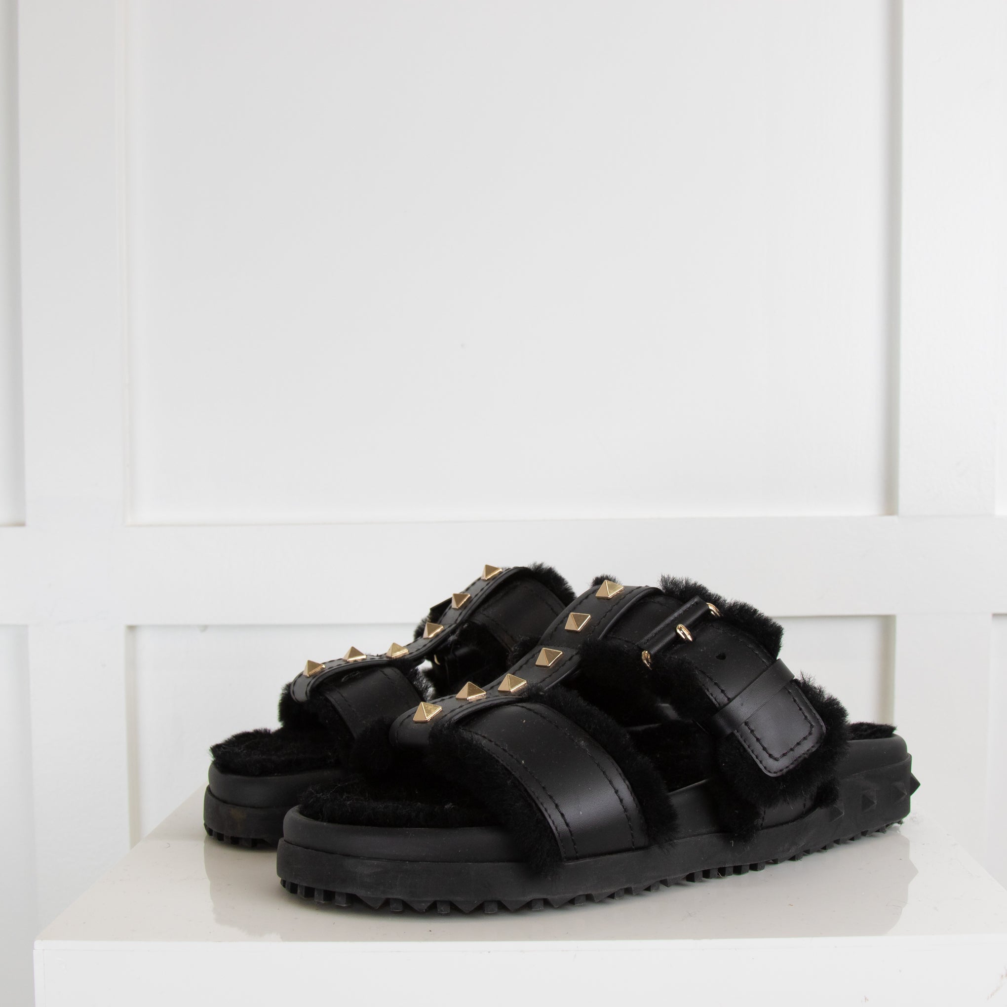 Valentino on sale studded slides