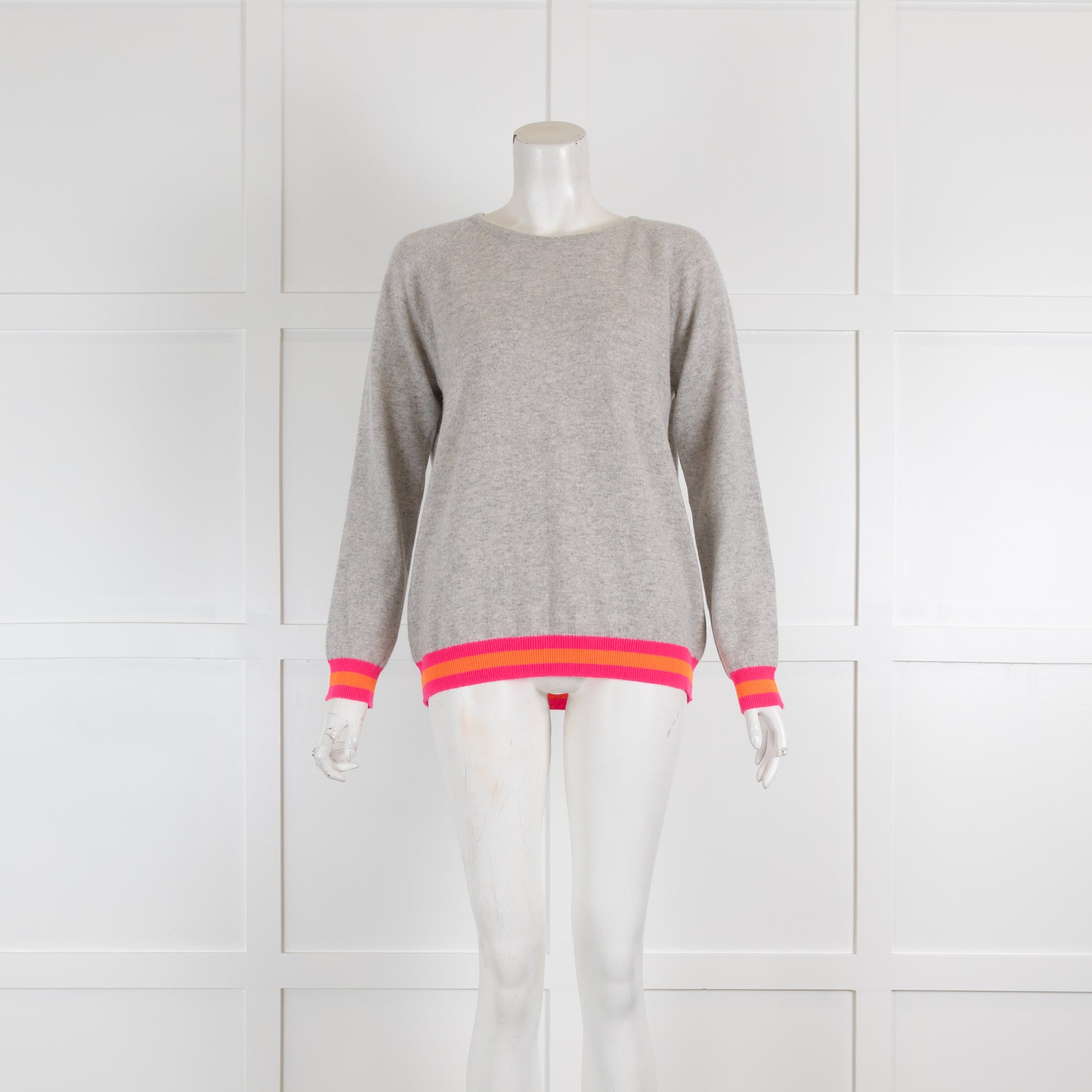 Pink gray sweater hotsell