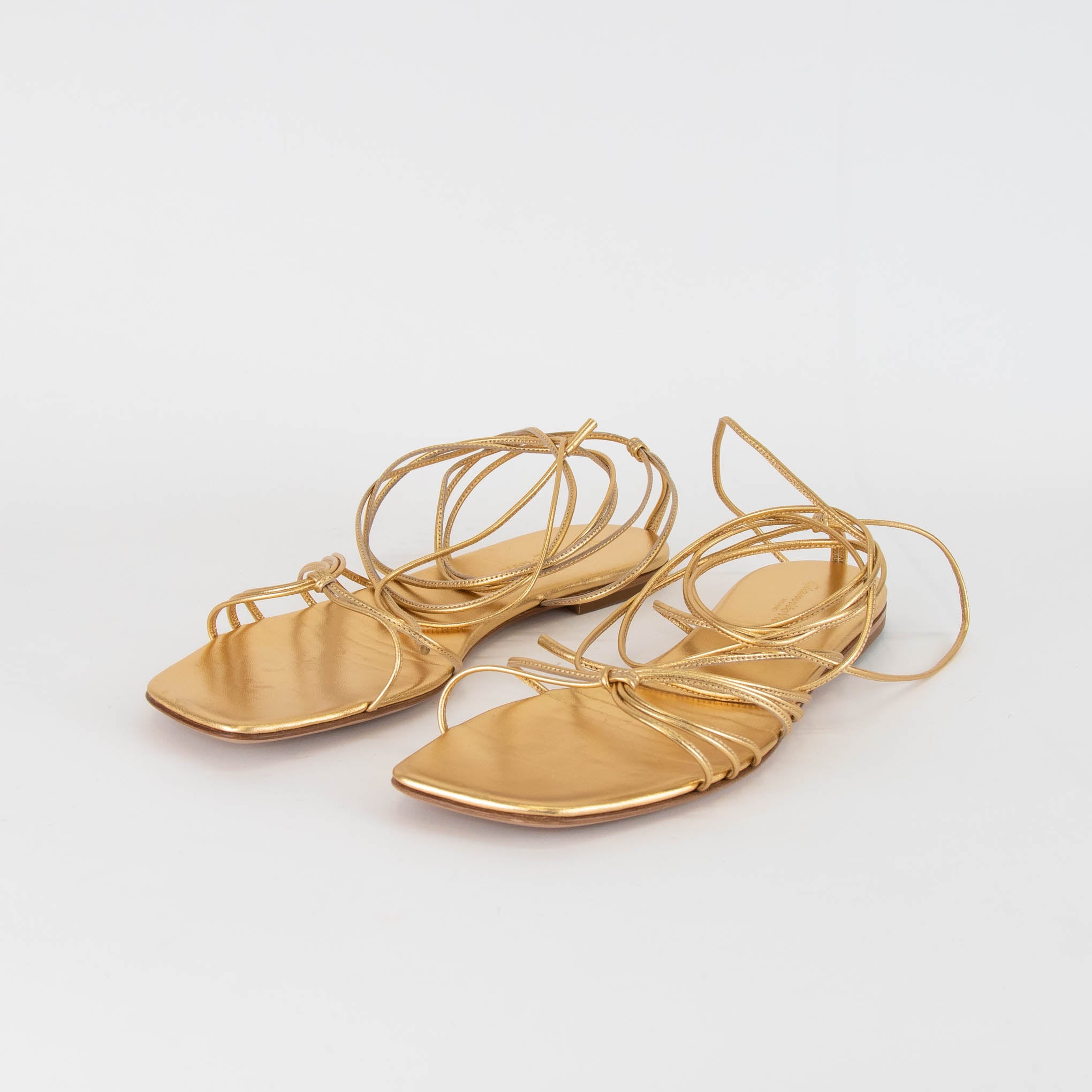 Gold strappy flat sandals uk hotsell