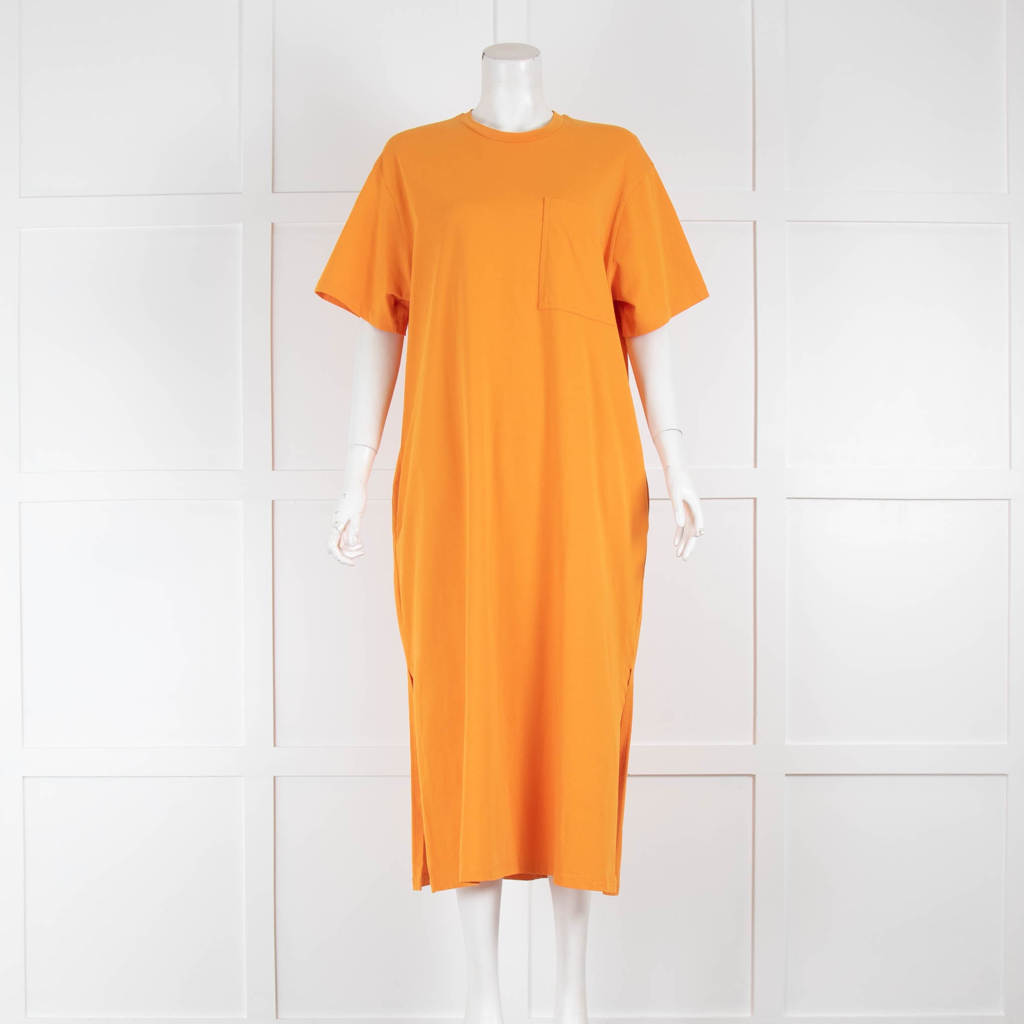 Orange tee shirt dress online