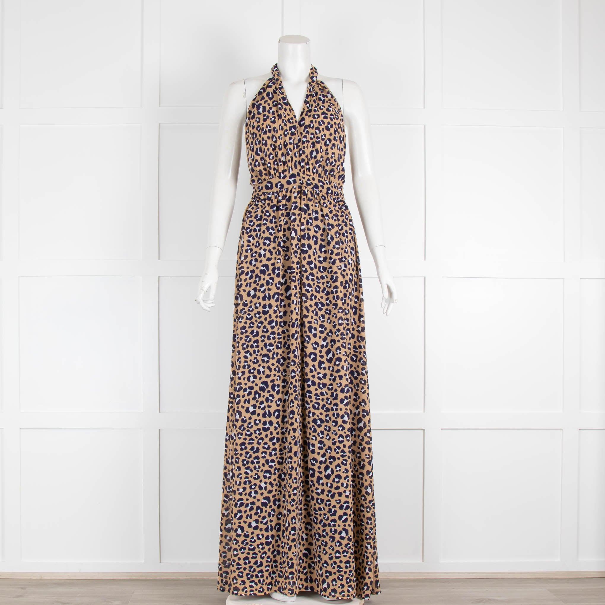 Michael kors leopard maxi 2025 dress