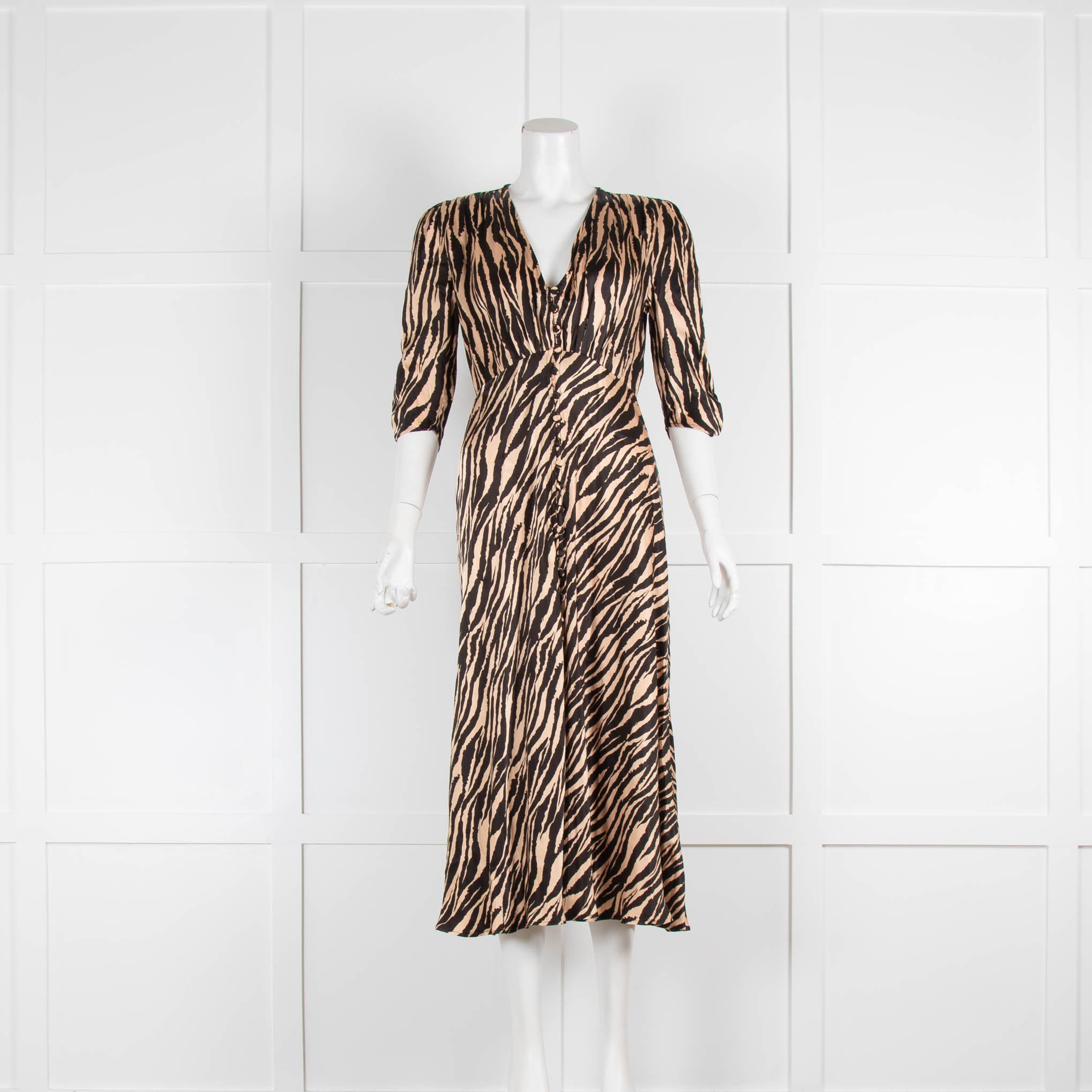 Ghost leopard print dress best sale