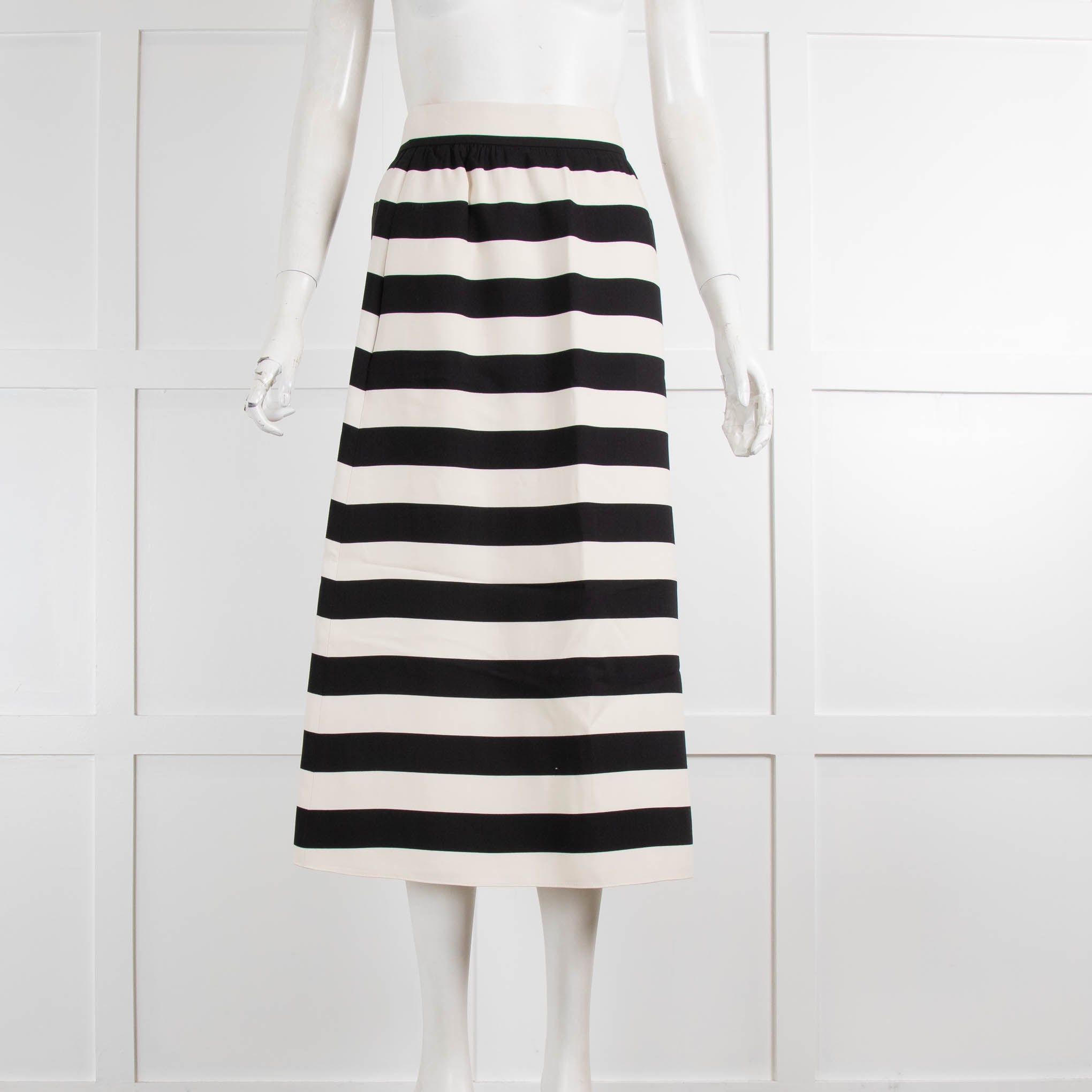 Black and white line skirt hotsell