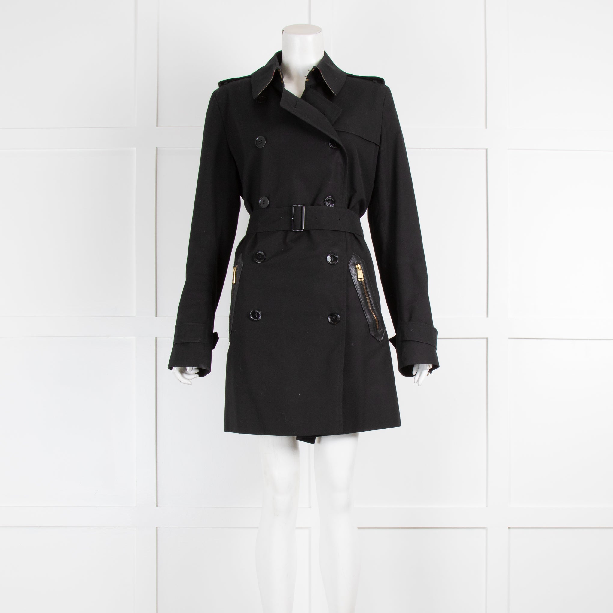 Burberry harbourne trench clearance black