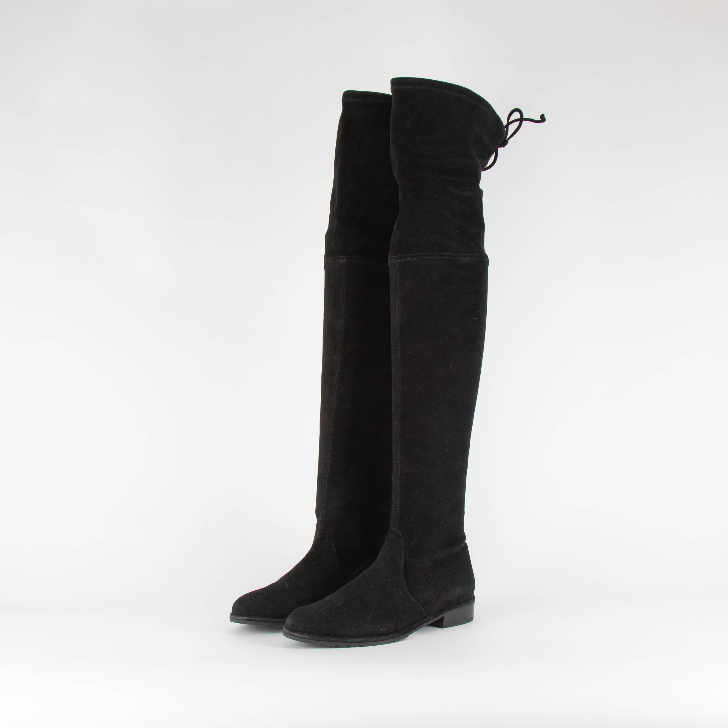 Stuart Weitzman Black Suede Lowland Boots Phoenix Style