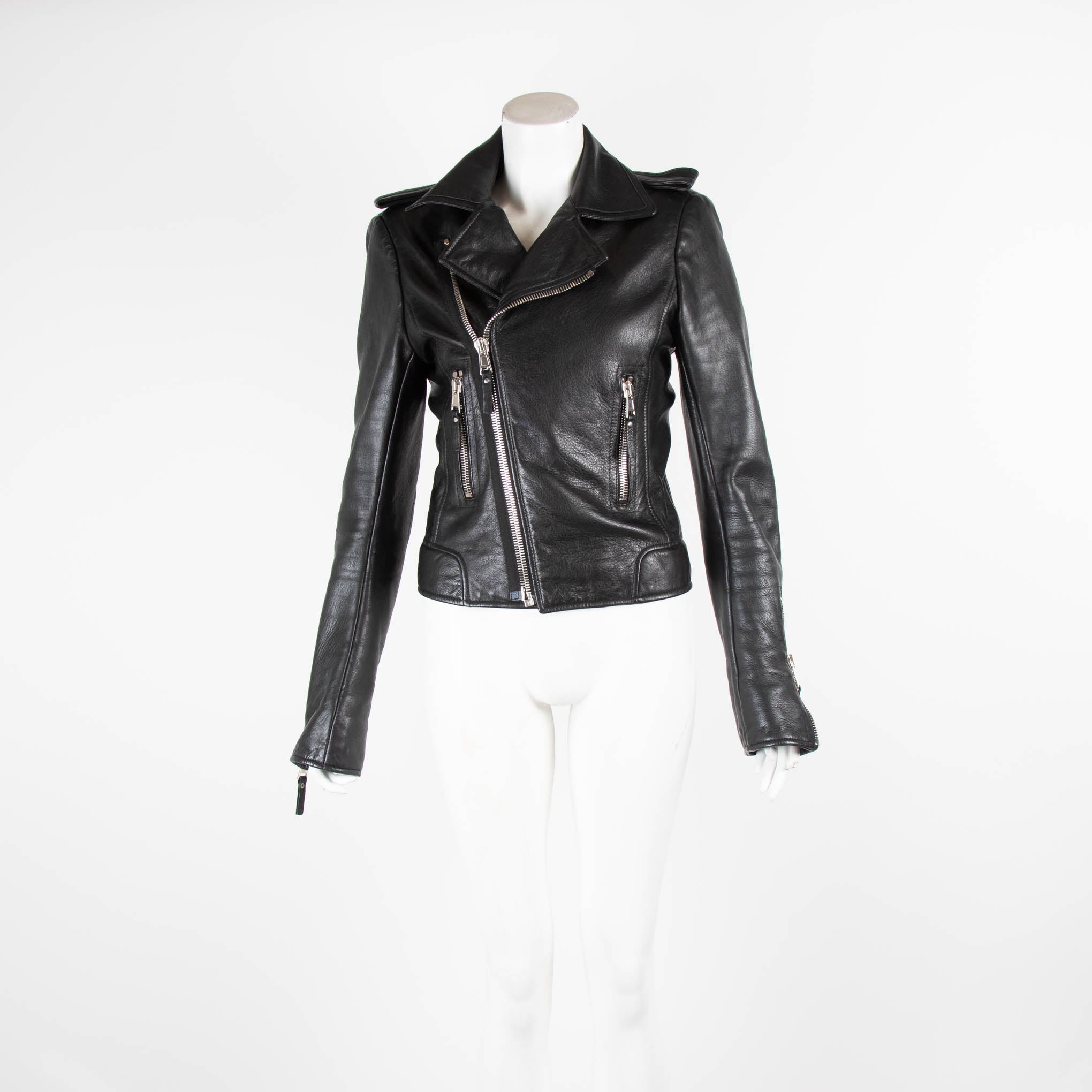 Balenciaga leather hot sale jacket sale