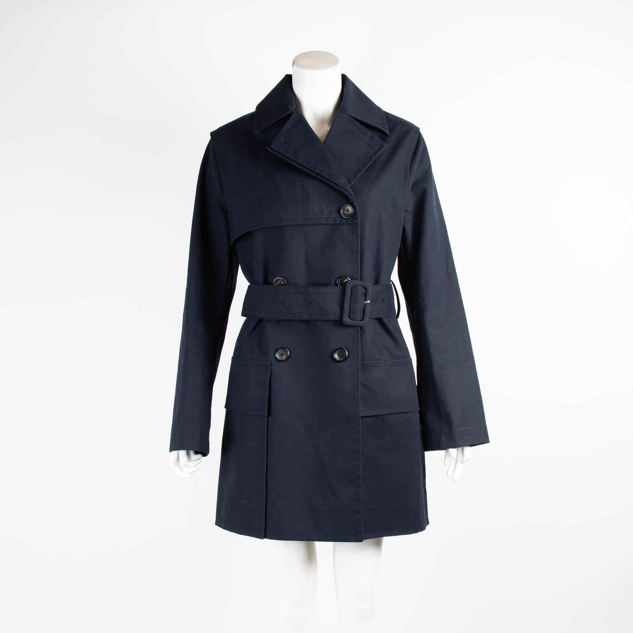 Joseph Navy Double Breasted Trench Coat Phoenix Style