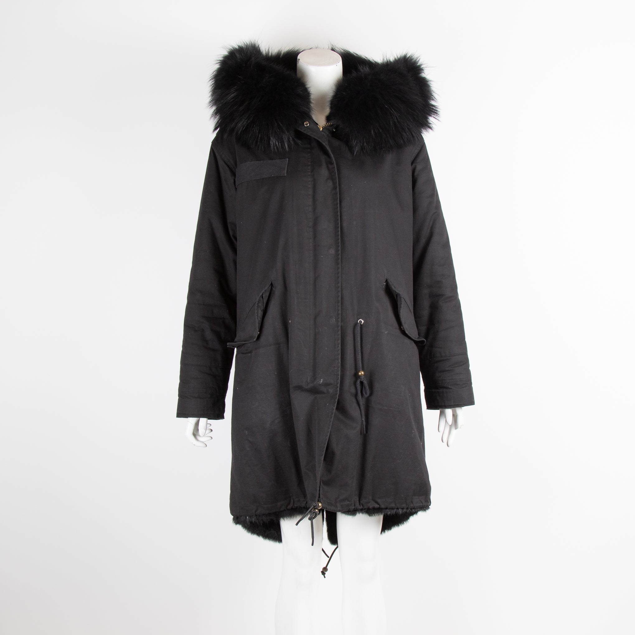 Jane Tash black Fur Lined Parka