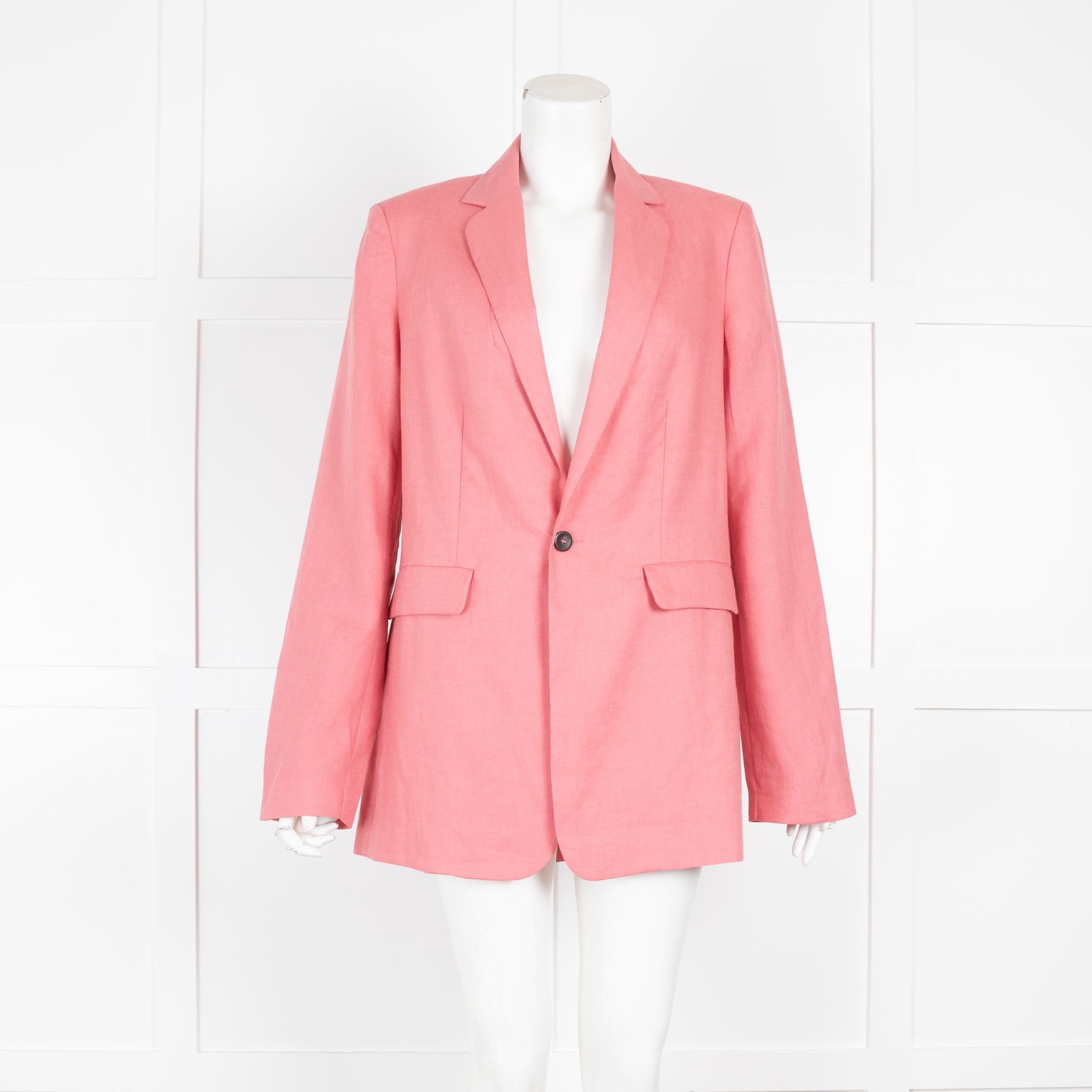 Asceno Rose Madrid Linen Blazer