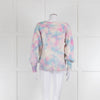 LoveShackFancy Pastel Pink Blue White Cotton Blend Sweater