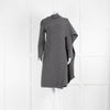 Alexander McQueen Grey Wool Cashmere Mix Wrap Cardigan