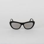 Chanel Black Cat Eye with Diamonte Logo Sunglasses