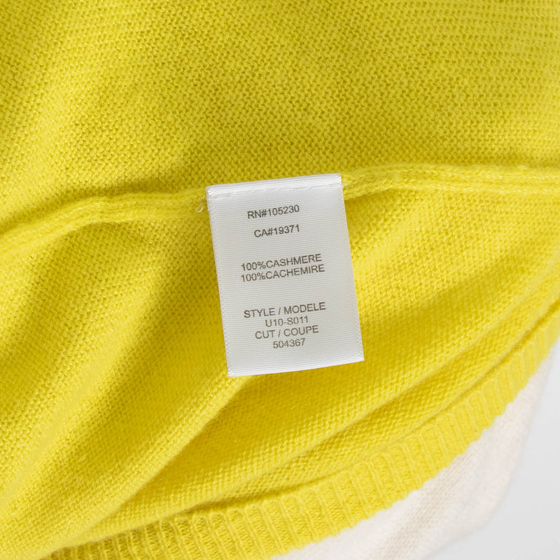 Equipment Yellow Cream Sleeve Cashmere Sweater