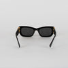 Miu Miu Black Gold Logo Sunglasses