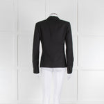 Brioni Black White Pinstripe Buttoned Blazer