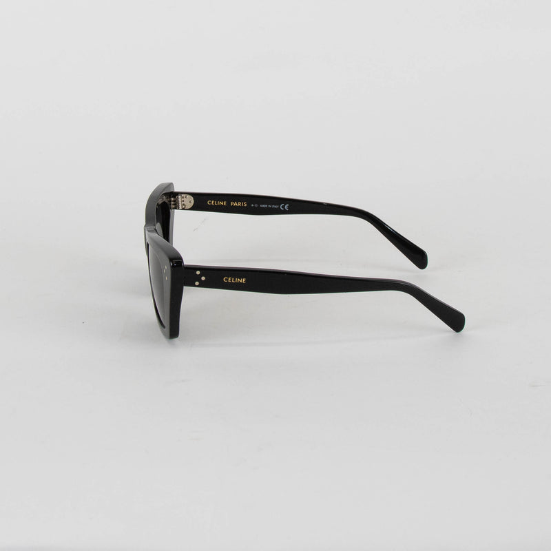 Celine Black Acetate Cat Eye Sunglasses