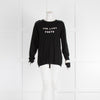 Bella Freud Black Wool 'The Last Poets' Jumper