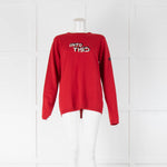 Bella Freud "Into This" Red Knit Jumper