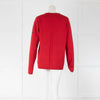 Bella Freud "Into This" Red Knit Jumper