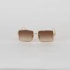 Loewe Gold Anagram Square Frame Sunglasses