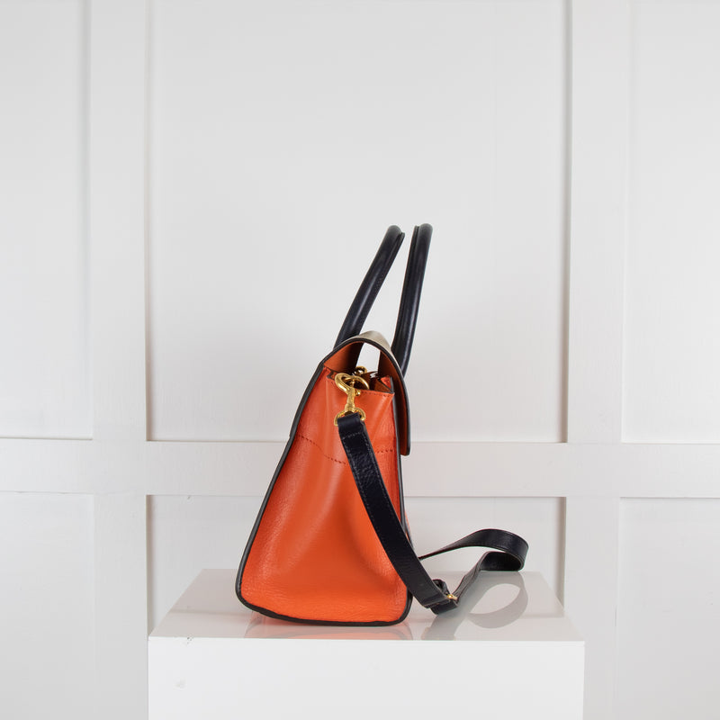 Black and orange handbag best sale