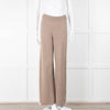 Divine Cashmere Beige Cream Wide Strip Knit Joggers