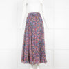 Zadig & Voltaire Black Pink Paisley Print Maxi Skirt