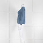 The Fold Blue Fine Cashmere Sweater