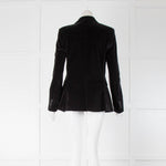 BLK DNM Dark Grey Velvet Blazer Jacket