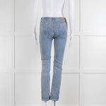 AG Jeans Blue High Rise Straight Leg Jeans