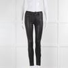 J Brand Black Skinny Leather Trousers