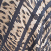 Roberto Cavalli Black Brown Animal Print Silk Long Sleeve Dress