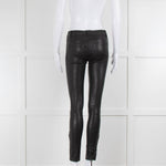 J Brand Black Skinny Leather Trousers