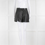 3.1 Philip Lim Black Leather Shorts