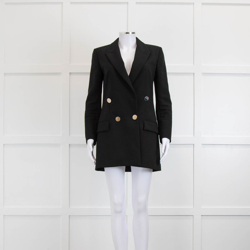 Versace Collection Black Blazer with Silver Buttons