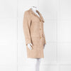 Luisa Cerano Brown & Cream Fleck Cotton Mix Coat With Fringing