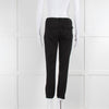 Paige Black Elasticated Ankle Jeans