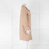 Luisa Cerano Brown & Cream Fleck Cotton Mix Coat With Fringing