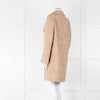 Luisa Cerano Brown & Cream Fleck Cotton Mix Coat With Fringing