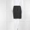 Paule Ka Black Quilted Pencil Skirt