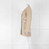 Jacquemus The Bari Beige Linen Cut Out Blazer Dress