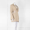 Jacquemus The Bari Beige Linen Cut Out Blazer Dress