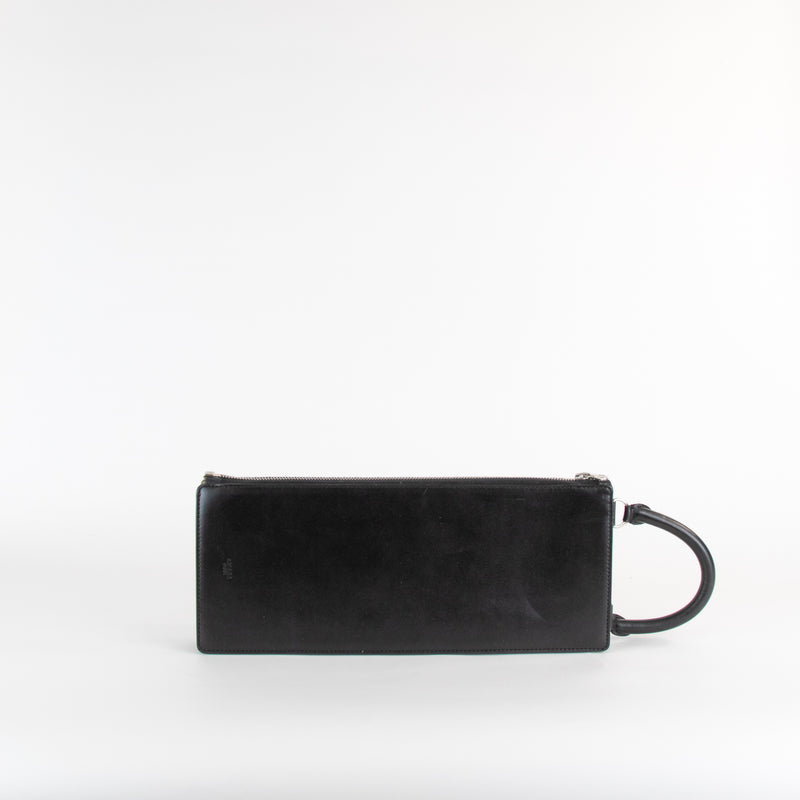 A.W.A.K.E Mode Black Leather Mini Briefcase Bag