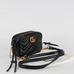 Gucci Black Mini Marmont Camera Crossbody