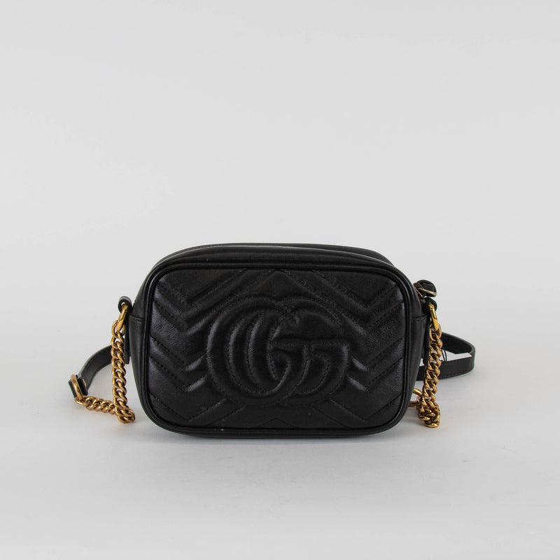 Gucci Black Mini Marmont Camera Crossbody