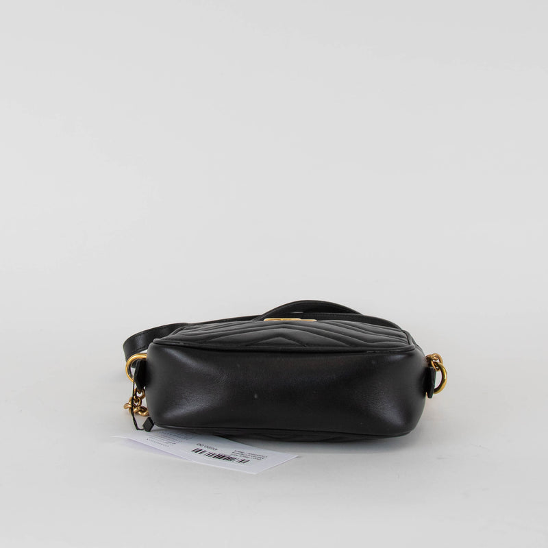 Gucci Black Mini Marmont Camera Crossbody