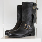 Jimmy Choo Black Unlined Biker Boot