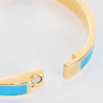 Kate Spade Blue Gold Enamel Cuff