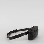 Bottega Veneta Black Leather Woven Belt Bag